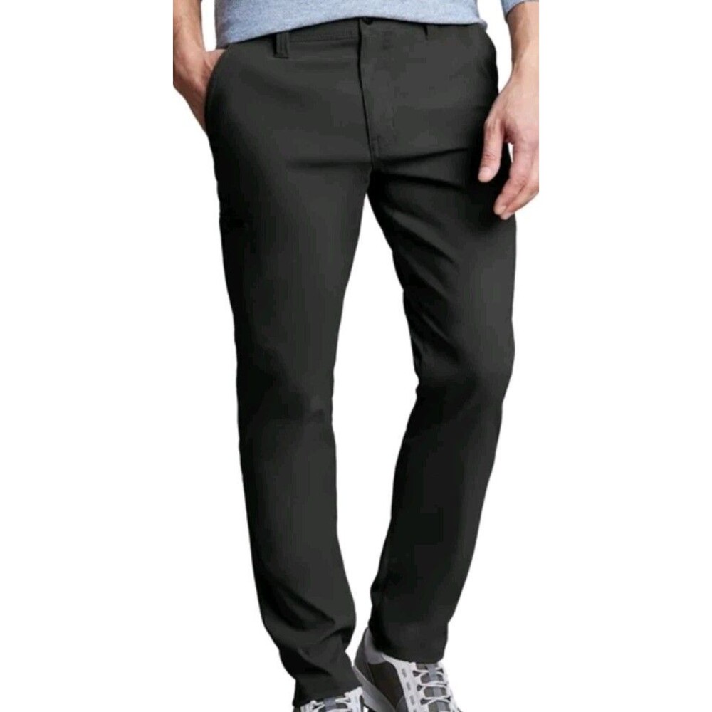 Copper & Oak Men's Tech Utility Pant Straight Fit / Black / 38x30 / New